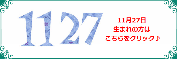 11月27日生まれのラッキーカラー